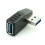 Adaptador de conector USB 3.0 macho a hembra de 90 grados con extensión angular. ¡Precio increíble! K5L4 5