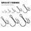 Fish Hooks High Carbon Steel 50 pcs/set 3