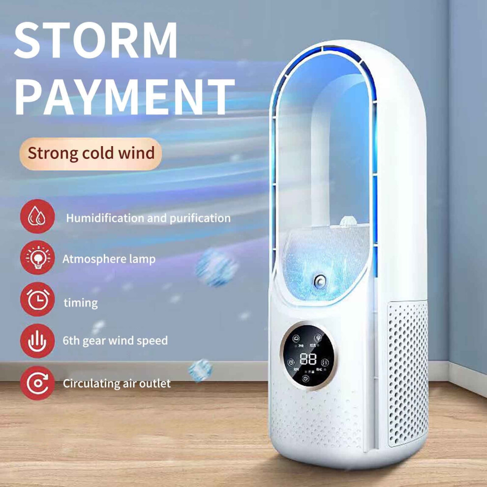 Bladeless Evaporative Air Cooler With Misting Usb Portable 900223532688