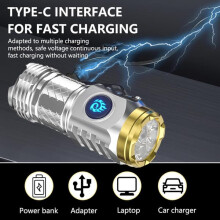 Mini LED flashlight super power waterproof 2 pcs
