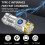 Mini LED flashlight super power waterproof 2 pcs 1