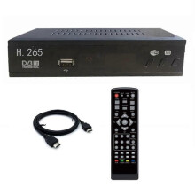 Receptor de TV Digital DVB-T2HEVC265 DVB-T2 265 1080P HD Decodificador USB para TV Terrestre Set Top Box