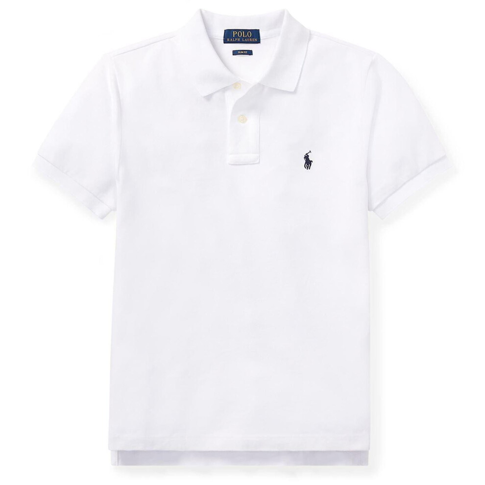Ralph Lauren (2 Years, White) Boys Custom Short-Sleeved Polo Shirt
