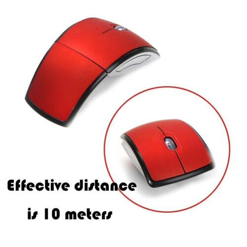 Mouse da gioco ottico pieghevole wireless Arc Touch per computer, PC e laptop (USB 2.4G Wireless) 2