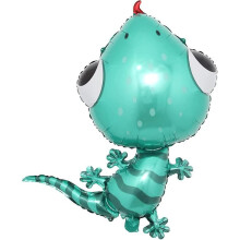 Wild Animal Aluminum Foil Balloon Gecko 18in