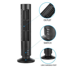 Quiet Tower Fan Black 3 Speed Oscillating