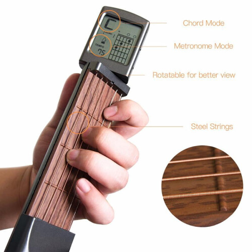 Portable Guitar Chord Exerciser with Screen Display 1