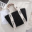 Chloe woven cotton rope beach bag black 3