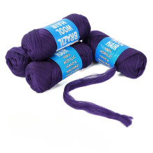 Brazilian wool hair acrylic yarn for braids 1/4/8 rolls