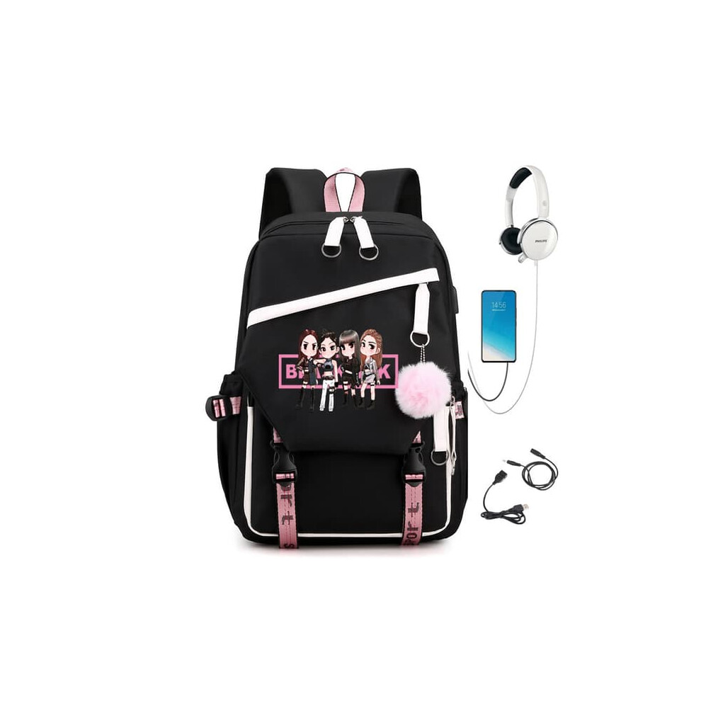 BLACKPINK backpack white school bag 1 piece