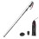 Hiking Pole Foldable Antishock Black 5-Piece 95-110cm 5
