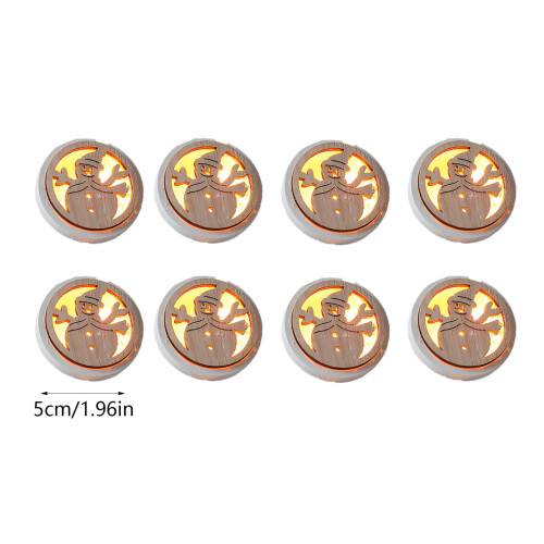Snowman LED String Lights Warm White 8-Pack 1