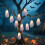 Halloween ghost string lights 10-LED battery-operated 1