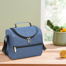 Sac à lunch SDJMa, boîte à lunch isotherme étanche avec bandoulière réglable et poche avant zippée, sac fourre-tout pour le travail, les