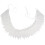 Fabric pennant garland white 10 meters 2