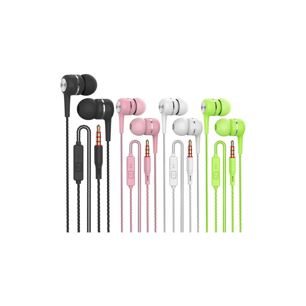 Vpb Heavy Bass Earphones With Mic Stereo Earbuds 4 Pairs 962029320074