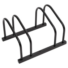 vidaXL bike rack 2 bikes black steel