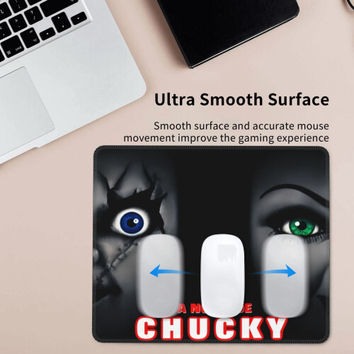Mouse Pad Bride Of Chucky με ραμμένη άκρη, αντιολισθητική βάση από καουτσούκ, πλενόμενο 2