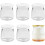 Yogurt pudding glass jars with plastic lids 6 pcs 200ml 1