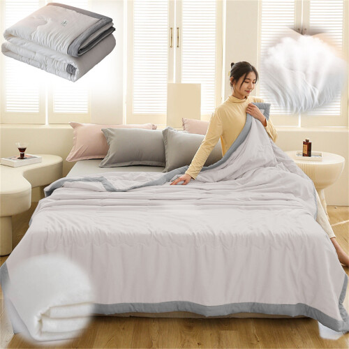 Cooling Blanket Ice Silk 180x200cm Quilted Summer Throw