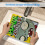 Mousepad Plants vs. Zombies 10x12 polegadas, compatível com computadores e laptops, borda costurada, base de borracha antiderrapante, tecido de 6