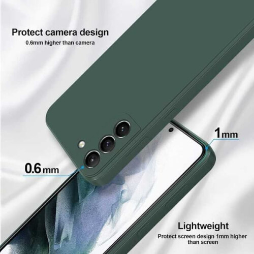 Capa protetora líquida emborrachada verde fosca compatível com Samsung S23 - Verde 2
