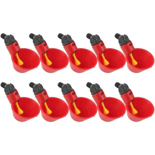 Automatic Chicken Waterer for Poultry Ducks Livestock 10 pcs