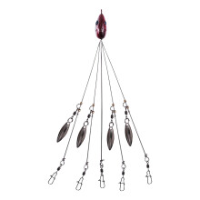 Imréiteach Apmemiss 5Arms Umbrella Fishing Rig Bait Bearrthóirí Iascaireachta le Sclaofáin Snap Margadh an Lae