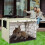 Jacenvly Dog Crate Cover Medium/Large Heavy Duty Oxford 2