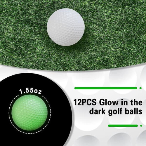 Glow-in-the-Dark Golf Balls 12-Pack 1