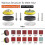 Sanding Paper Discs 50mm 80-3000 Grit 240pcs 3