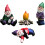 Garden Gnome Miniature Set 4 Pieces 2