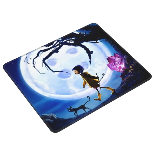 Mouse Pad Coraline με ραμμένη άκρη, συμβατό με υπολογιστές και φορητούς υπολογιστές, 1