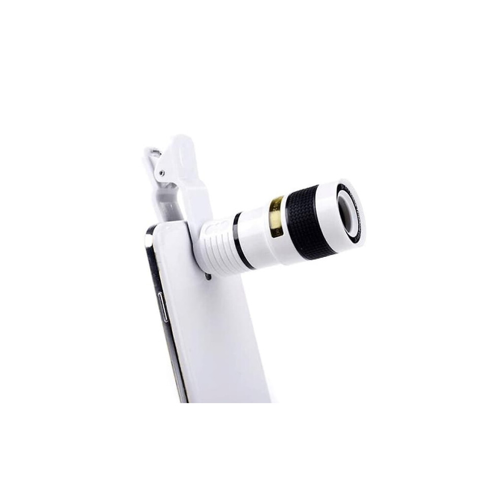 Universal 12X Zoom Telescope Lens For Mobile Phone With Clip 962029644279