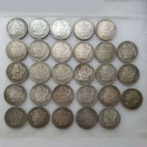 1η 1878-1887 Αναμνηστικό νόμισμα του 1 δολαρίου Morgan των ΗΠΑ, C9, ενός μεγέθους, ενός 1