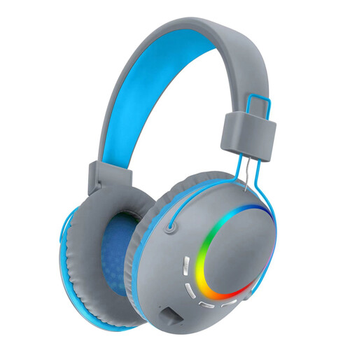 Ακουστικά Bluetooth Bouanq, Ακουστικά Gaming με μπάσα γύρω από το αυτί, μικρόφωνο και φώτα