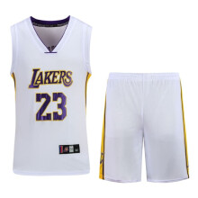 LeBron James basketball jersey set for kids white L