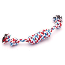 Dog Chew Toy Teething Rope Multi-Color White