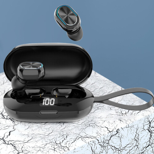 Offerta imperdibile! Cuffie wireless lulshou Bluetooth 5.1 con microfono, display a LED e stereo per cellulari.