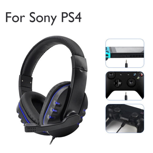 Lulshou gaming headset 3.5mm over-ear with mic