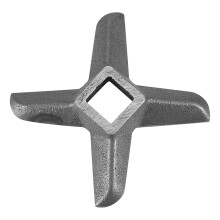 Lama per tritacarne, lama in acciaio a forma di croce di ricambio per accessorio tritacarne, compatibile con l'accessorio da cucina per salsicce (32")