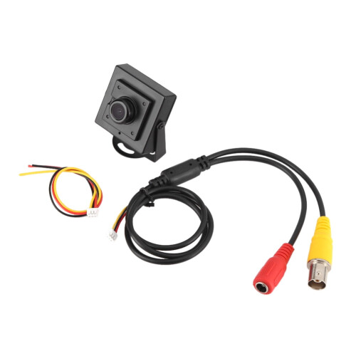 Κάμερα ασφαλείας NIKOU Mini HD700TVL, Ευρυγώνιος φακός 170 2,1 mm, Εσωτερικός/Εξωτερικός