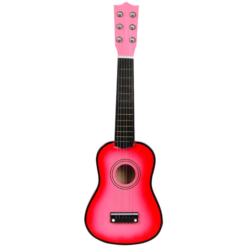 21 Inch Folk Acoustic Guitar Pink 6-String