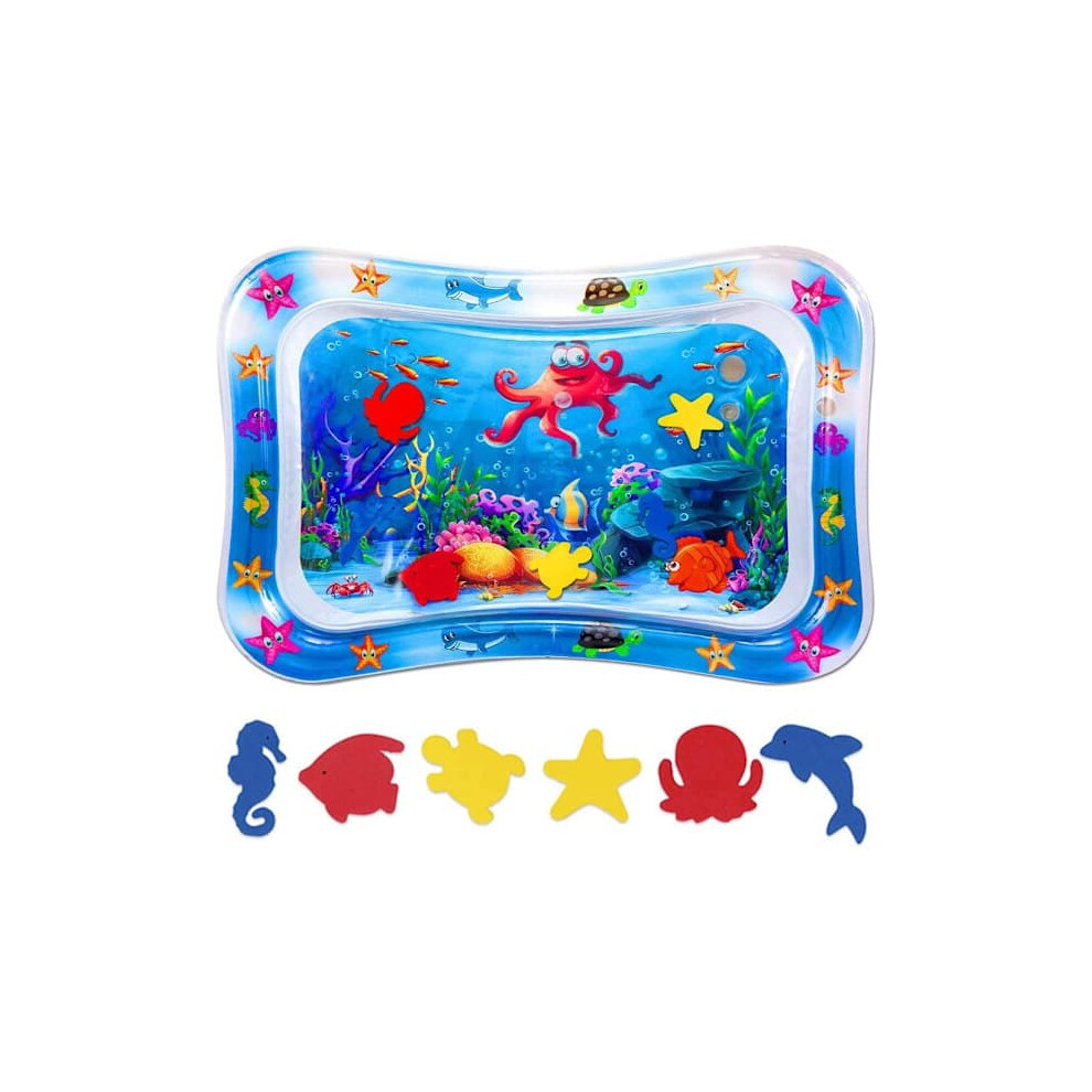 Baby Inflatable Water Play Mat for Tummy Time, 0-12 Months