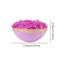2pcs Half Bowl Shaped Sea Salt Bath Bombs with Free Bath Bomb Net, Lavender Scent, Gentle Cleansing, Rich Lather,
