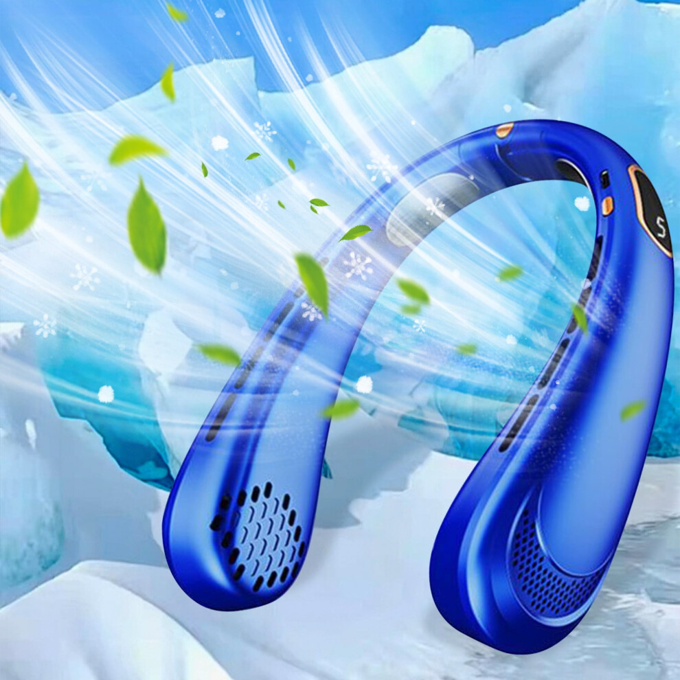 Jlfnya Portable Leafless Neck Fan Usb Rechargeable 900881790192