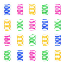 Cat Spring Toy Plastic Coil 100 Pack