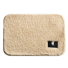 Tapis de bain antidérapants, ultra doux, absorbant et moelleux, en microfibre épaisse, pour baignoire et douche, 2 tailles, beige