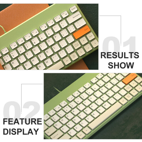 Mechanical Gaming Keyboard Wired Ergonomic USB 1