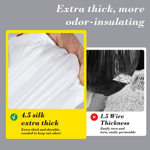 Cat Litter Box Liners Durable Drawstring Heavy Duty 20PCS 2